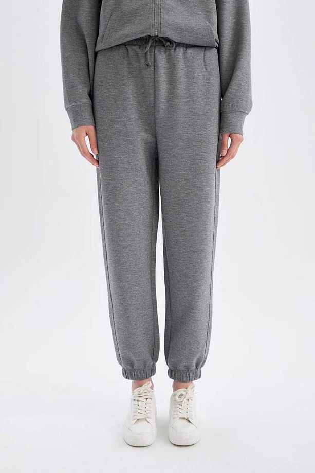 Standart Fit Jogger Eşofman Altı Beli Paçası Lastikli Cepli Skuba Dalgıç C6857ax24au - 2