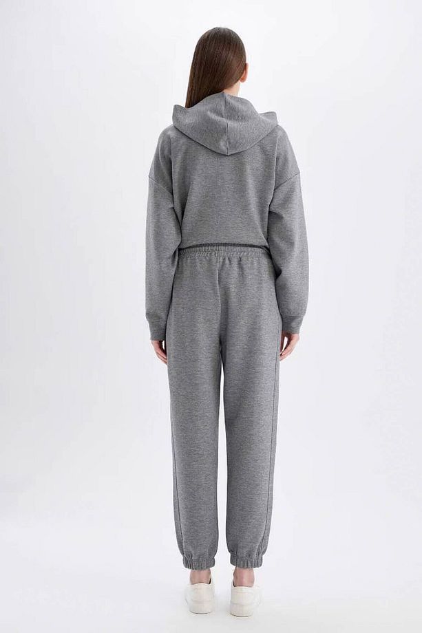 Standart Fit Jogger Eşofman Altı Beli Paçası Lastikli Cepli Skuba Dalgıç C6857ax24au - 4