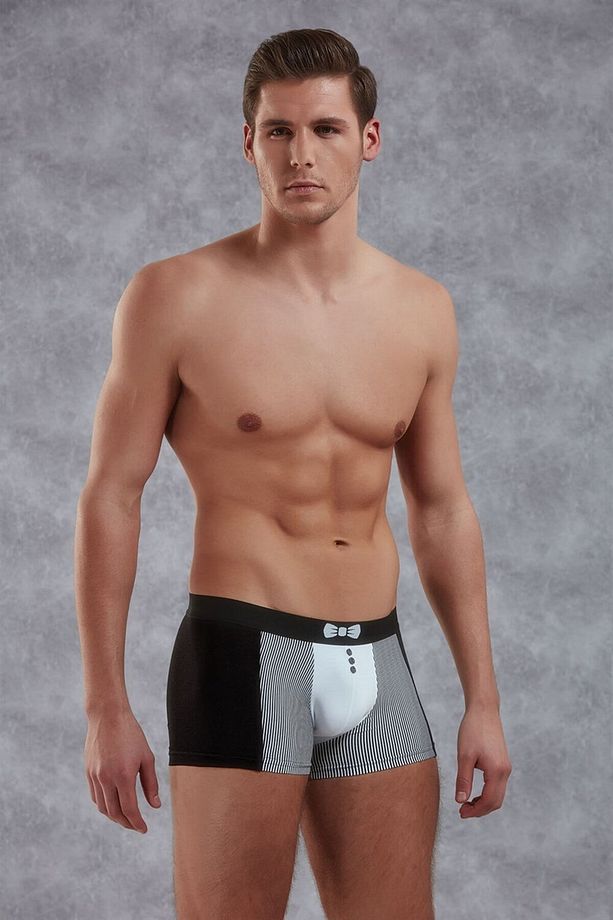 Erkek Modal Çok Renkli Baskılı Torbalı Normal Paça Boxer 1855 - 1