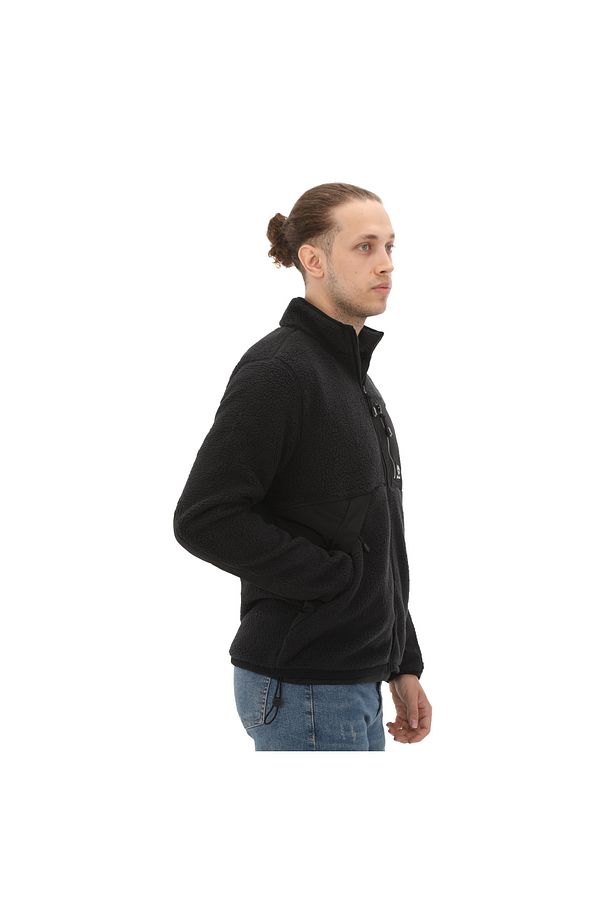 B0a62eb0011-r Sherpa Fleece Jacket Erkek Ceket Siyah - 3