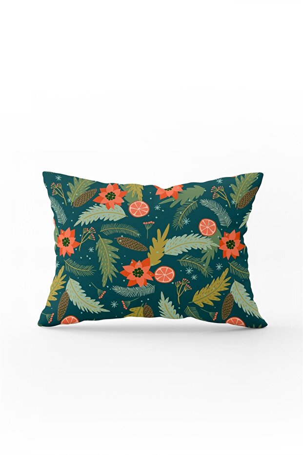 Double Sided 35x50 Green Christmas Themed Throw Pillow Pillow Case - Cgh218-3550