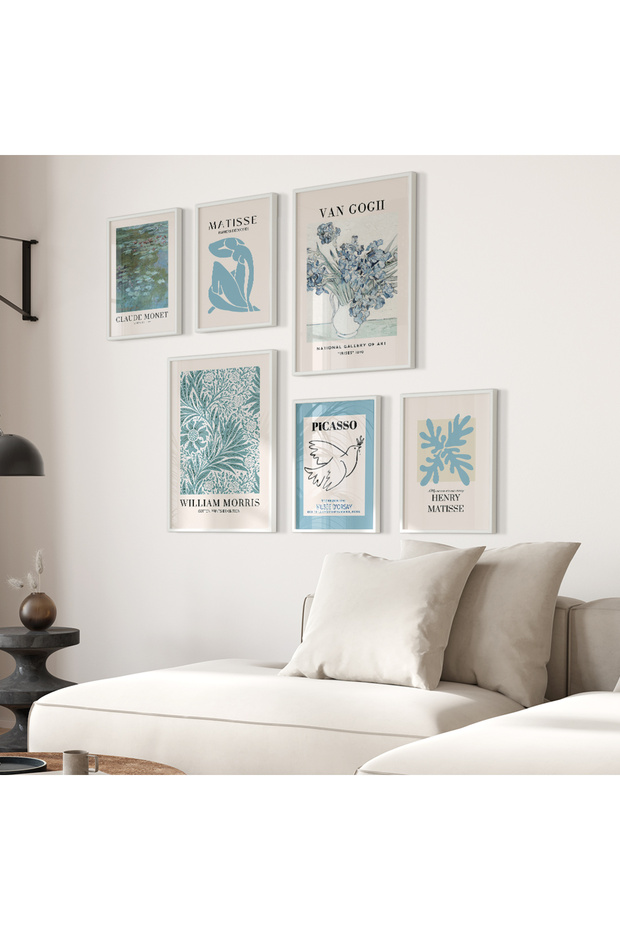 6 Parça Çerçeveli Tablo Seti - 1