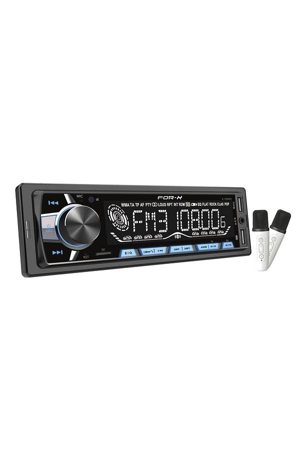 X-100MIC-FM-USB-MP3-BT5.1-4X60W-2 AD WİFİ MİKROFONLU KARAOKELİ OTO TEYP - 2