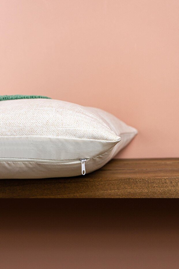 وسادة رمي منقوشة بأوراق خضراء CGH1361 - 3