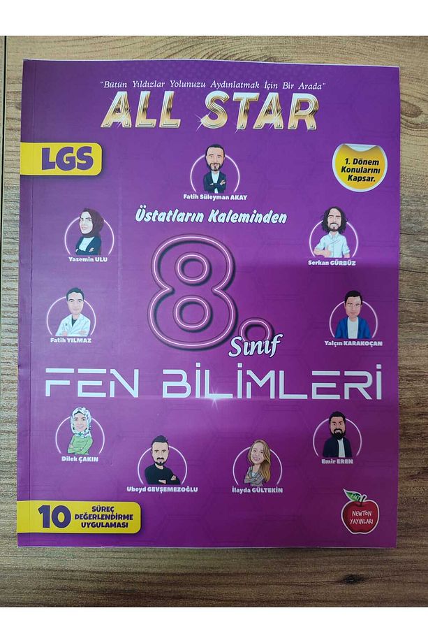 NEWTON YAYINLARI 8.SINIF ALL STAR ÜSTADLARIN KALEMİNDEN 1.DÖNEM SÜREÇ DEĞERLENDİRME FEN BİLİMLERİ - 1