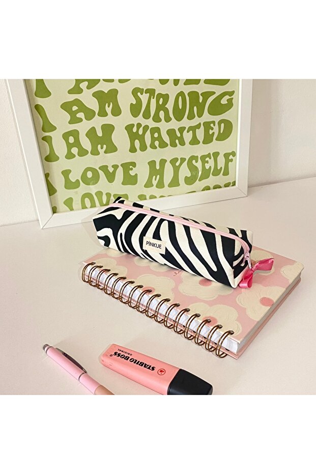 حامل أقلام رفيع بنمط الحمار الوحشي - 7