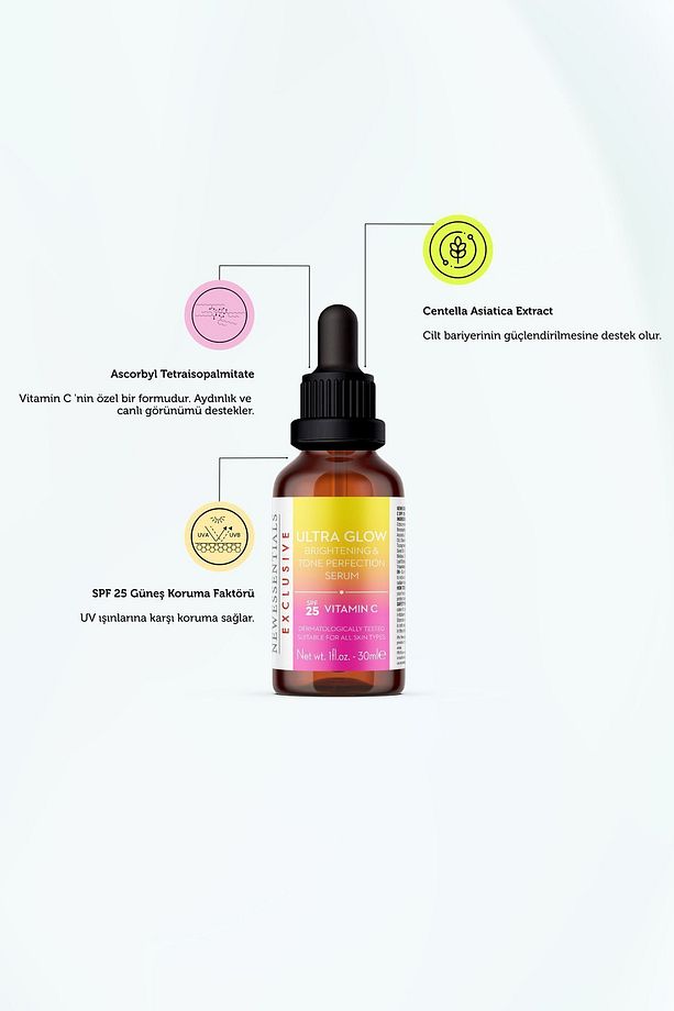 Aydınlık Görünüm Sağlayan Vita-C İçeren Leke Karşıtı Güneş Koruyucu-SPF25(UVA+ UVB) - 5