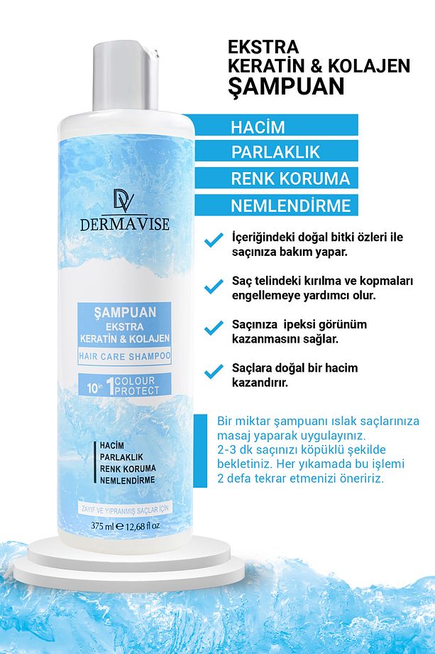 Keratin & Kolajen Şampuan 375 ml - 3