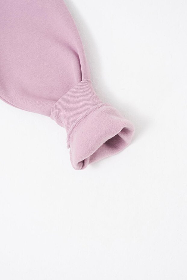 Erkek Basic Bisiklet Yaka Oversize Kirli Pembe Sweatshirt - 8