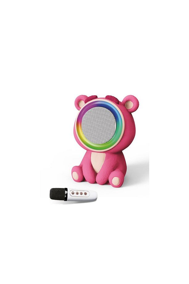 20w 2400 Mah Karaoke Mikrofonlu Ayıcık Bluetooth Haparlör Bts-253 - 1