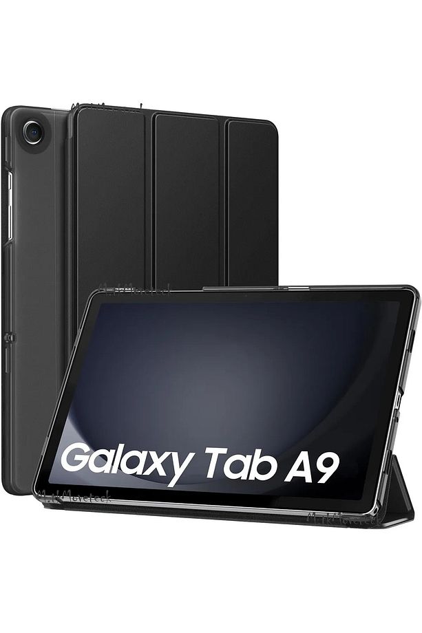 Samsung Galaxy Tab A9 8.7 Inç Tablet Kılıfı Akıllı Smart Katlanabilir Şeffaf Sm-x110 (UYUMLU) - 1