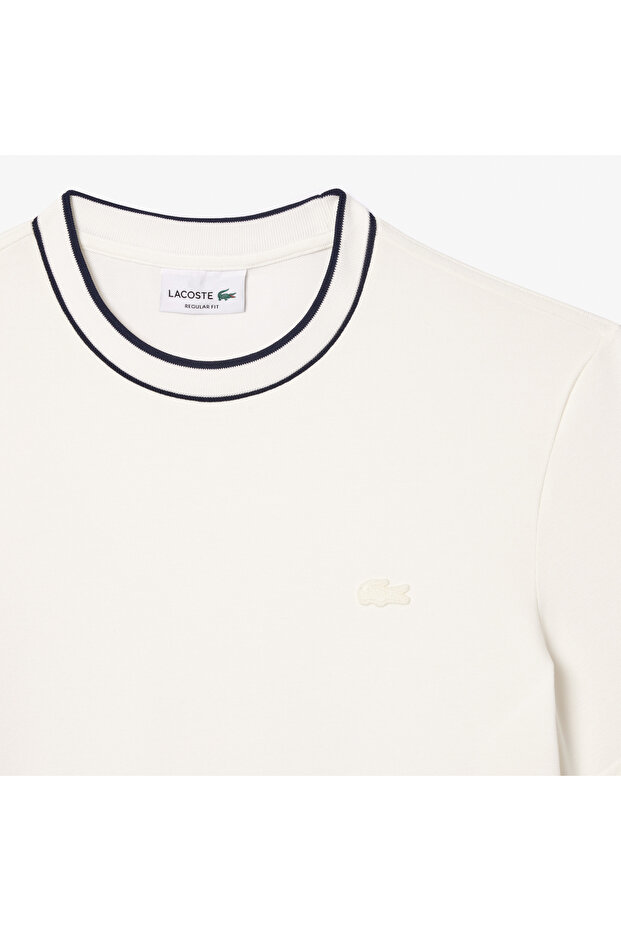 Erkek Regular Fit Bisiklet Yaka Beyaz T-Shirt - 6