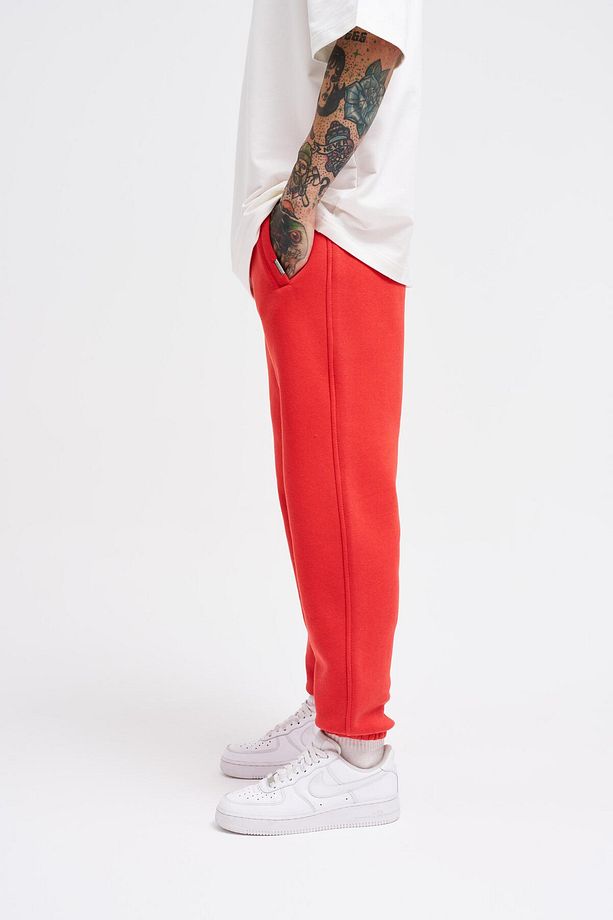 Erkek Jogger Regular Açık Kırmızı Eşofman Altı - 3