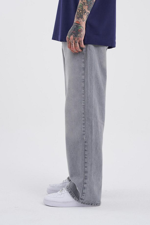 Erkek Oversize Baggy Jean Ghost - 3