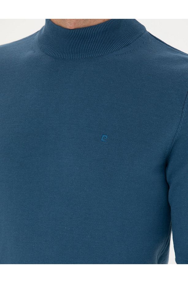 Kobalt Slim Fit Yarım Balıkçı Yaka Basic Triko Kazak 50276161-VR077 - 7