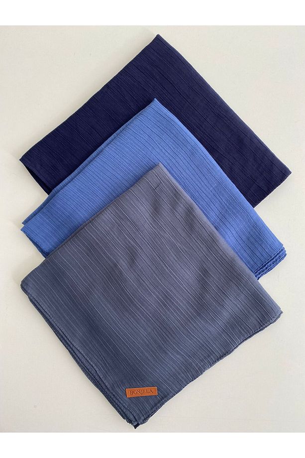 3 Adet Soft Krinkıl Eşarp - 1