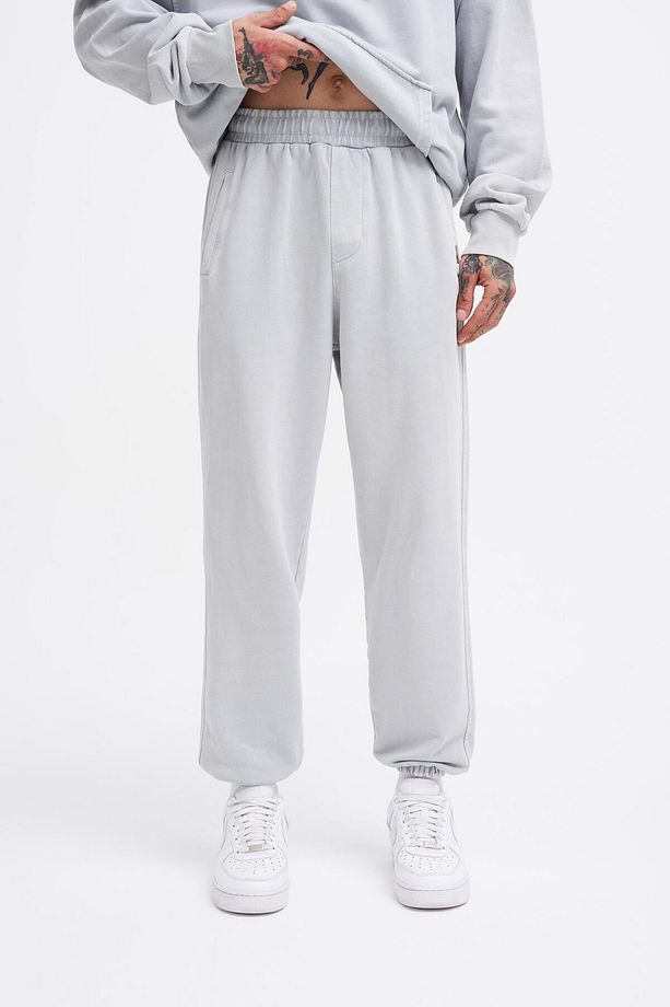 Erkek Yıkamalı Basic Jogger Ghost Eşofman Altı - 1