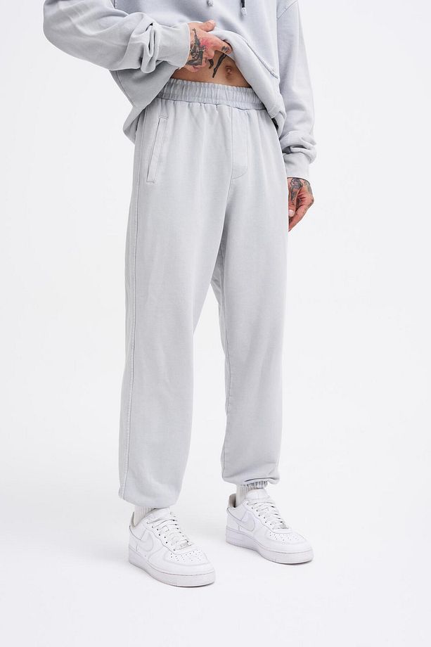 Erkek Yıkamalı Basic Jogger Ghost Eşofman Altı - 2