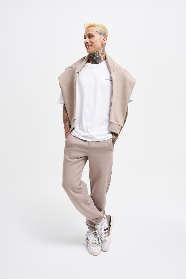Erkek Basic Jogger Relaxed Açık Gri Eşofman Altı - 7