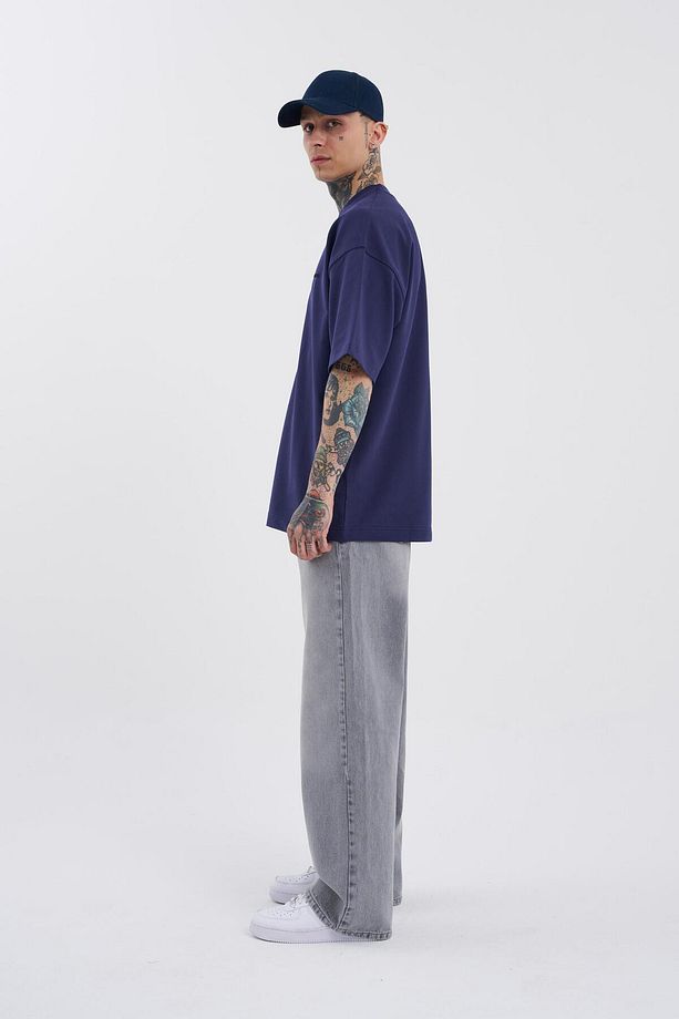 Erkek Oversize Baggy Jean Ghost - 6
