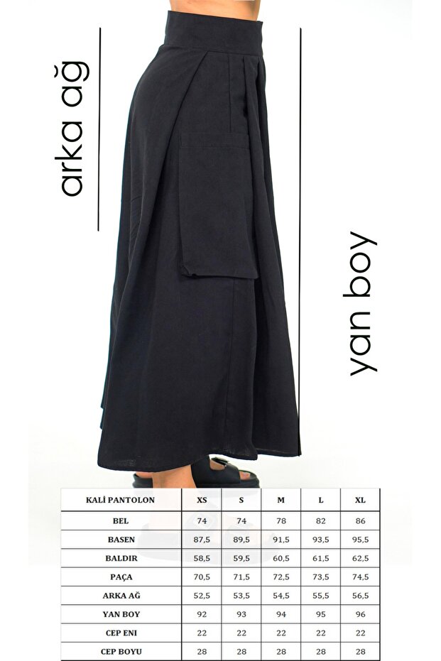 Siyah Kali Kargo Pantolon - 4