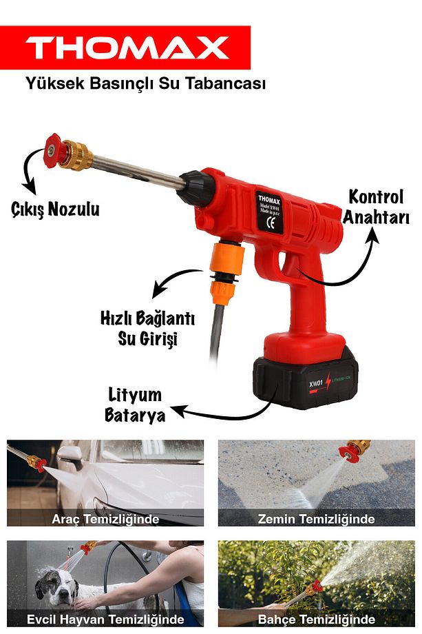 Yüksek Basınçlı Araç Yıkama Makinesi Ve İlaçlama Makinesi - 5
