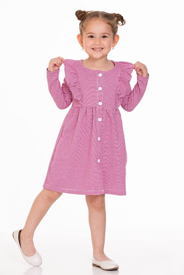 Düğmeli Elbise - 1