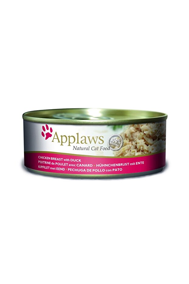 Chicken With Duck Canned Cat Food - 156g Pack Of 6