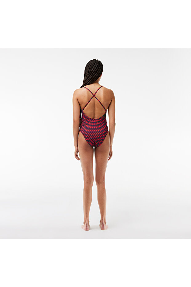 Kadın Monogram Bordo Mayo - 3