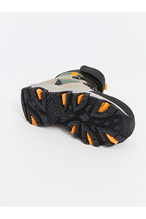 LCW STEPS Bej Bağcıklı ve Cırt Cırtlı Erkek Çocuk Trekking Bot - 4