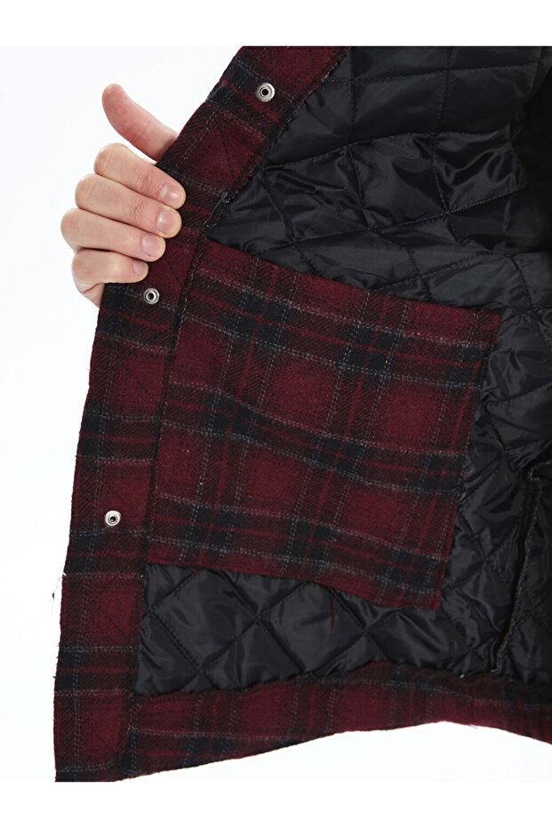 LCW Regular Fit Uzun Kollu Ekose Erkek Gömlek Ceket - 4