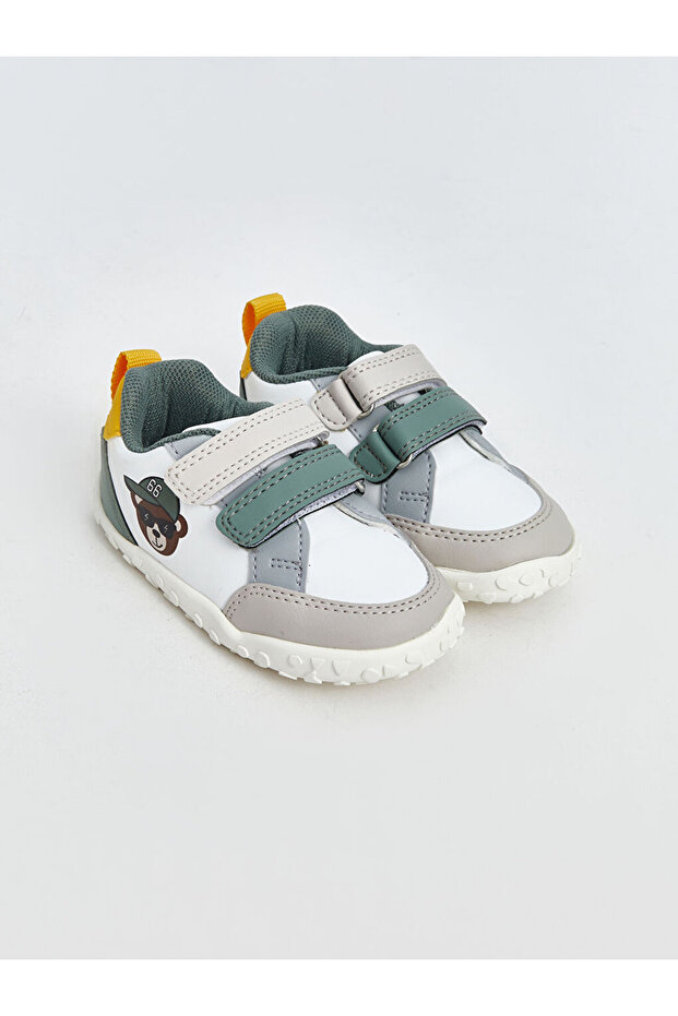 LCW STEPS Baskılı Cırt Cırtlı Erkek Bebek Spor Ayakkabı - 1