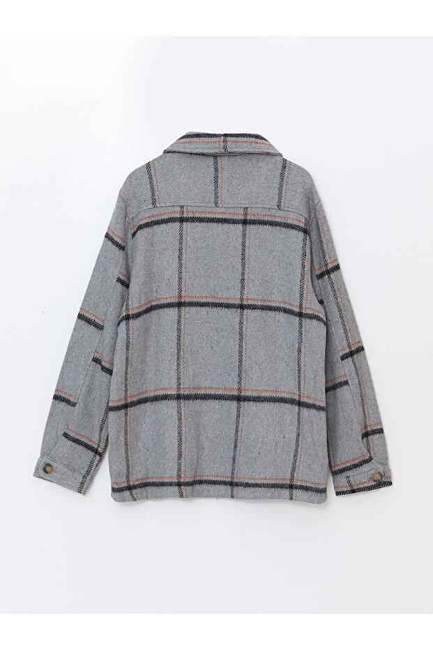 LCW Regular Fit Uzun Kollu Ekose Erkek Gömlek Ceket - 6