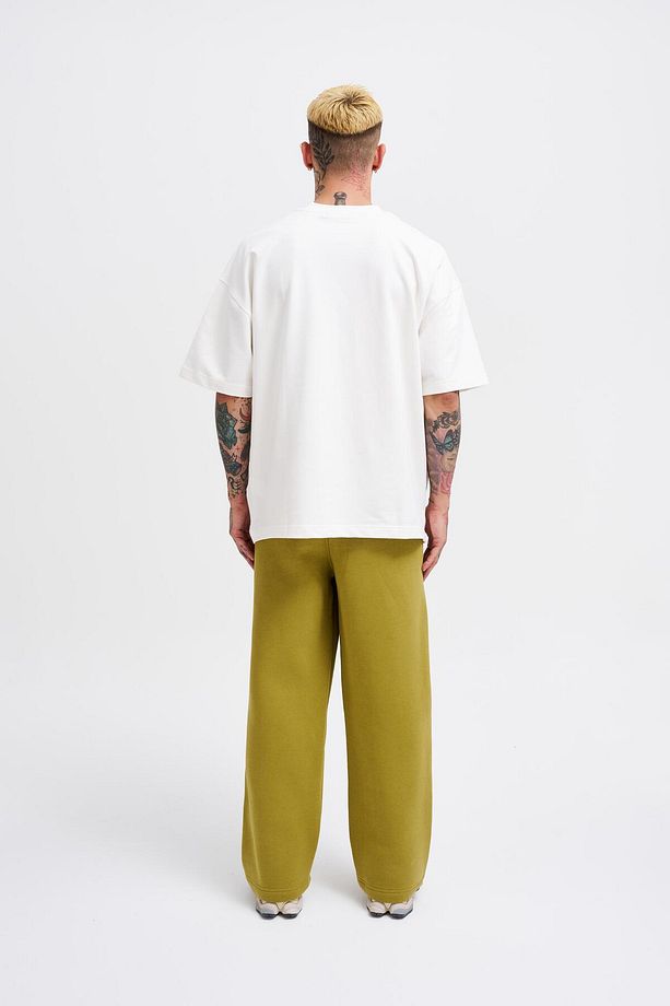 Erkek Baggy Oversize Yeşil Eşofman Altı - 7