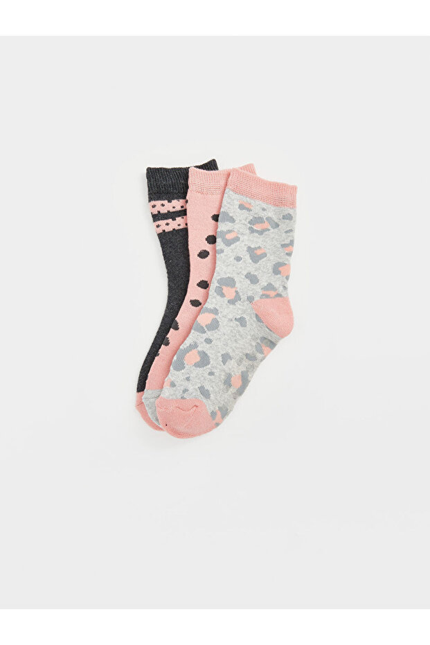 Sparkling Choices from Shining Store |   Patterned Girl's Towel Socks 3-Piece Set - 2