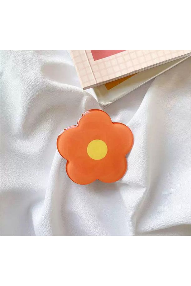 Popsocket Yapışkanlı Çiçek Telefon Tutacağı Çiçek Şekilli Akrilik Epoksi Yüzey Parmak Tutucu - 1