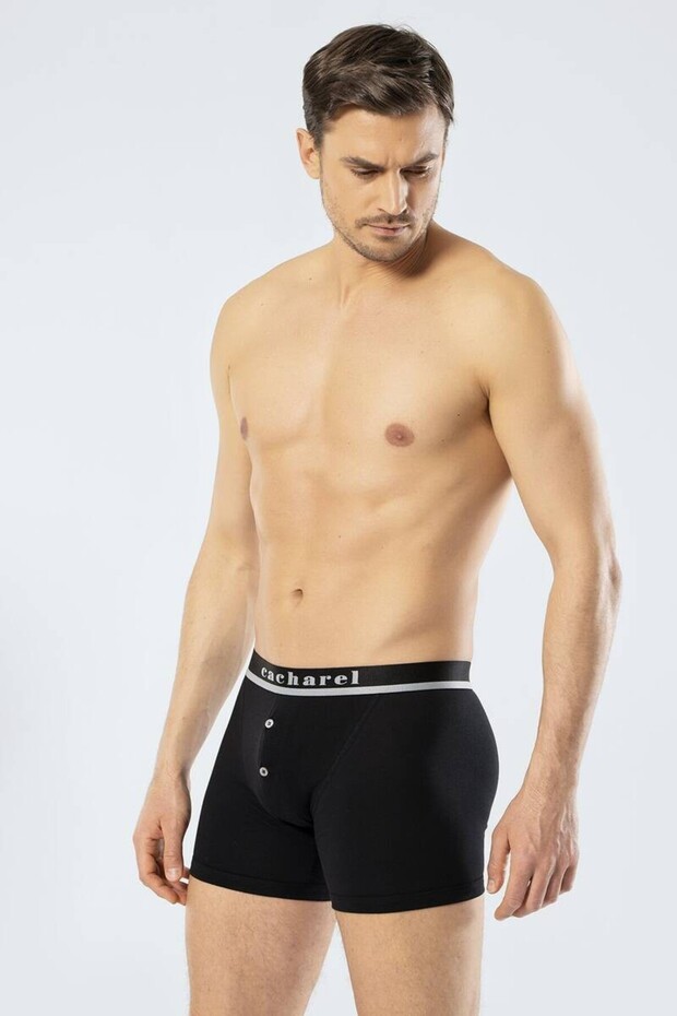 Erkek Düğmeli Boxer 1313/Siyah - 2