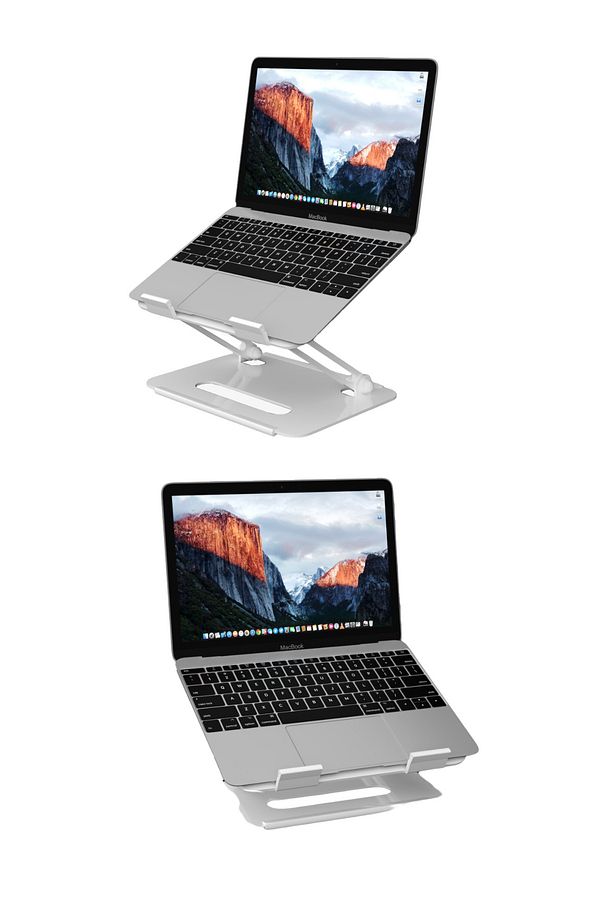 Basic 2 Tüm Modellerle Uyumlu Metal Kolay Ayarlanır Katlanabilir Ergonomik Laptop Standı Yükseltici - 5