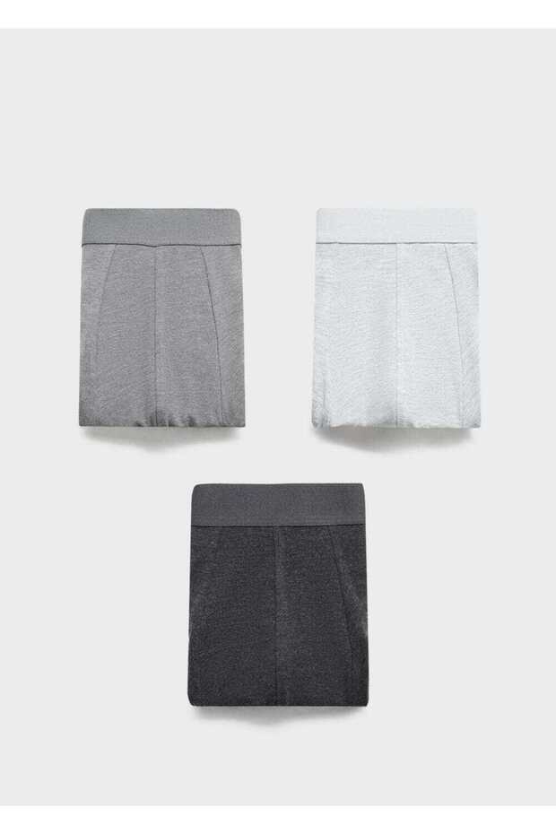 3'lü Pamuklu Boxer Seti - 1