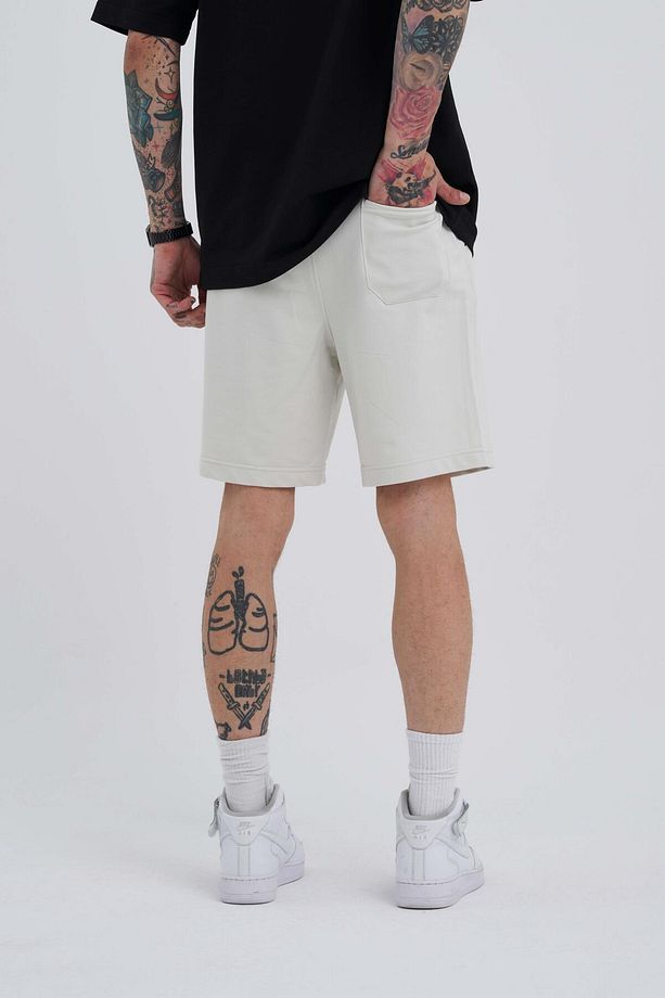 Erkek Basic Relaxed Gri Şort - 5