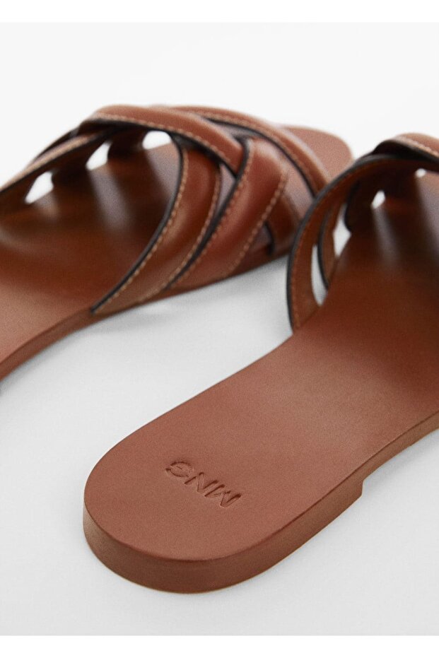 Deri bantlı sandalet - 7