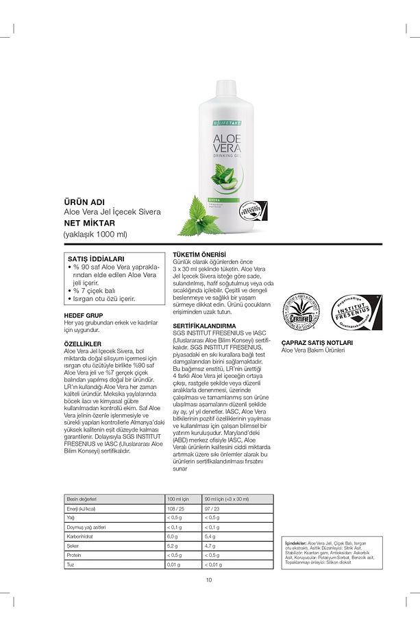 Aloe Vera Jel Içecek Sivera 3'lü Set - 6
