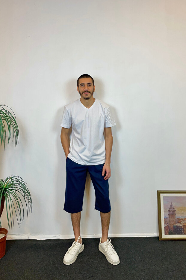 Erkek Regular Kapri Şort spr24sr60 - 3