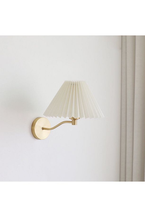 Modern Tasarım Wave Umbrella Pilli Aplik Kablosuz Tak Çalıştır Aç Kapa Butonlu Eksitme Gold Sarı - 2