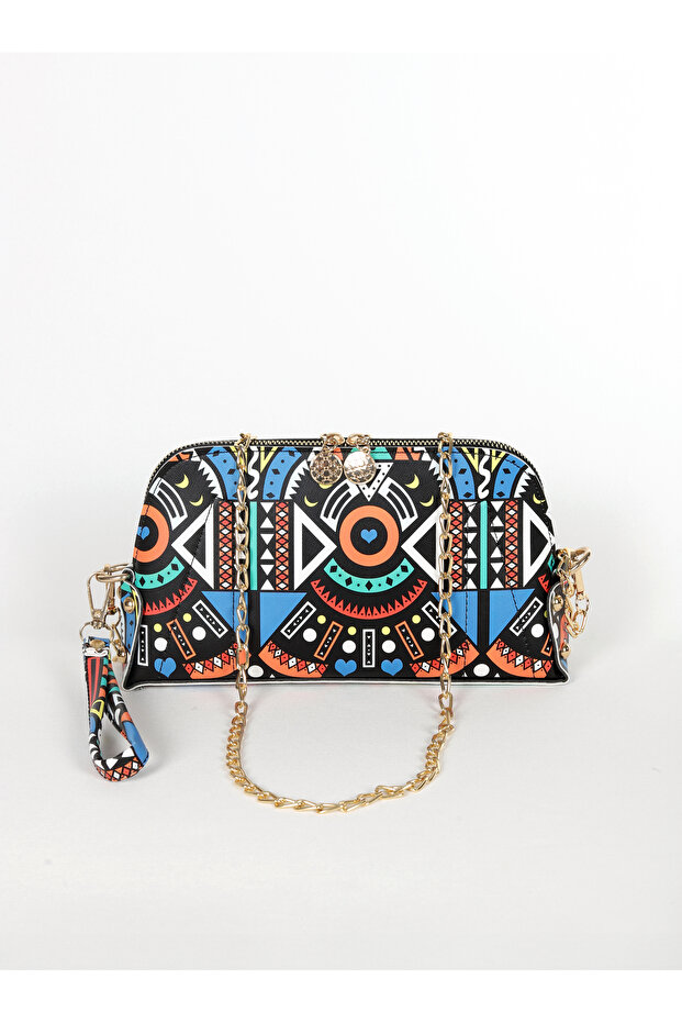 Totem Patterned Patterned Handbag Set - 5