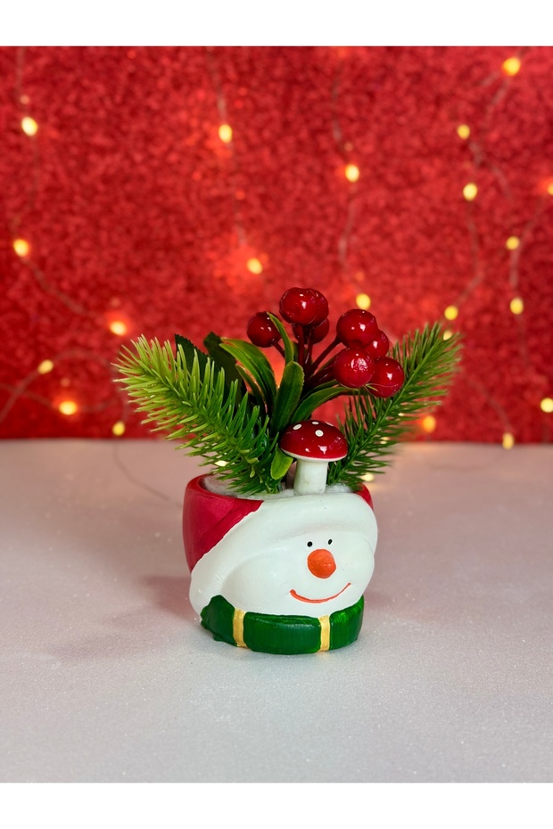 2025 New Year Snowman Artificial Flower Kokina Christmas Decoration Flower Pot
