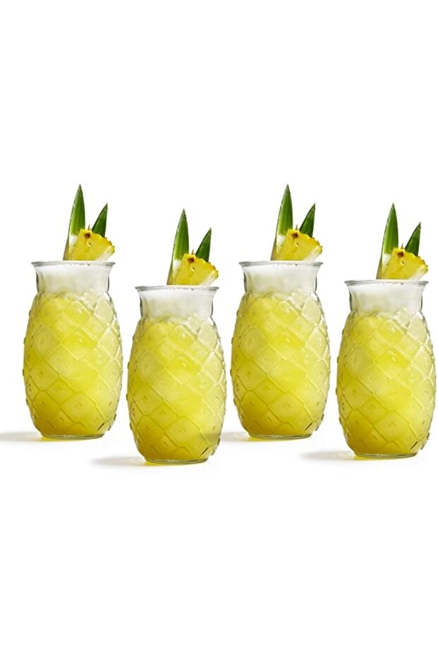 4PCS PINA COLADA COCKTAIL GLASS SET 500 ML