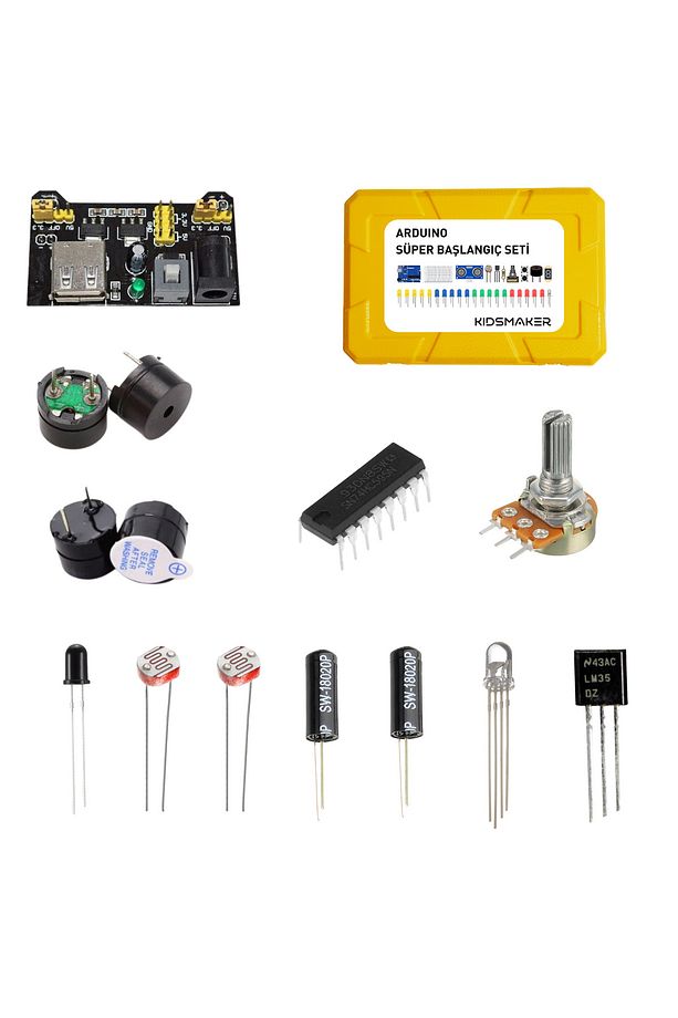 Arduino Set 39 Parça 185 Adet Süper Başlangıç Seti ( Malzeme Kutulu ) - 6