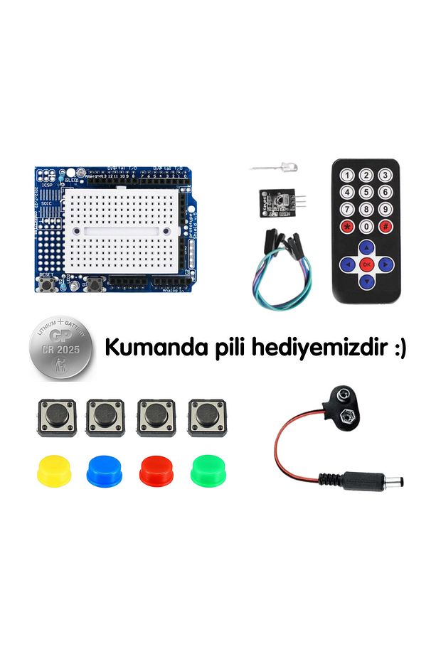 Arduino Set 39 Parça 185 Adet Süper Başlangıç Seti ( Malzeme Kutulu ) - 3