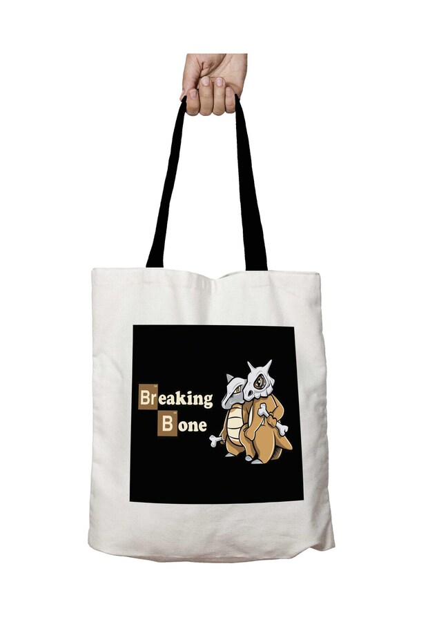 Black Handles Breaking Bone Pokemon Breaking Bad Washable School Shoulder Bag